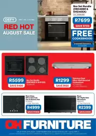 OK Furniture catalogue Page 1: Black Glass 60cm Dual Fuel Gas & Electric Hob €4.999,00