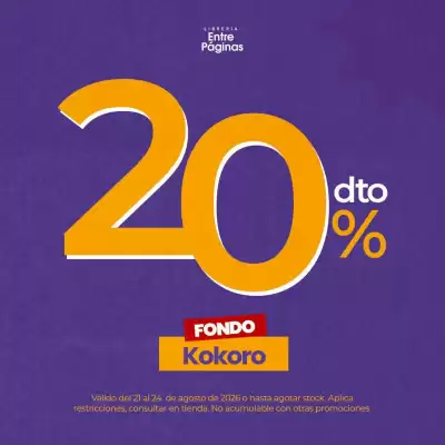 Catálogo Entre Páginas (válido hasta 26-08)