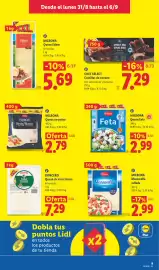 Catálogo Lidl semana 36 Página 11: Milbona Queso Feta €2,99, Milbona Mozzarella rallada €2,99