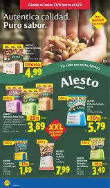 Catálogo Lidl semana 36 Página 12: Alesto selection pistachos de california €3,49, Alesto pistachos tostados sin sal €5,79