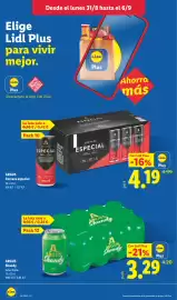 Catálogo Lidl semana 36 Página 16: Argus shandy €3,29, Argus cerveza especial €4,19