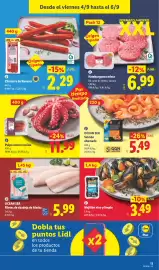 Catálogo Lidl semana 36 Página 25: Ocean Sea filetes de abadejo de Alaska €5,99, Hamburguesa mixta €6,99