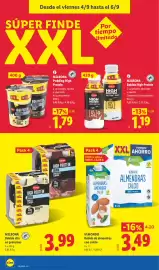 Catálogo Lidl semana 36 Página 28: Milbona bebida alta en proteínas €3,99, Milbona pudding high protein €1,79