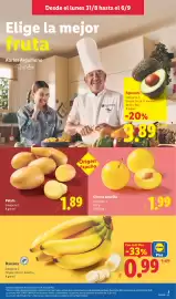 Catálogo Lidl semana 36 Página 3: Banana €0,99, Ciruela amarilla €1,99