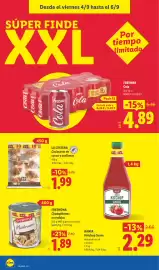 Catálogo Lidl semana 36 Página 30: Freeway Cola €4,89, Kania Ketchup Suave €2,29
