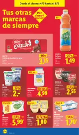 Catálogo Lidl semana 36 Página 32: Nocilla 3 variedades: chocolate negro, cookies & cream o crunchy €2,55, Danone Danet €1,80