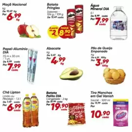 Tabloide Dia Página 1: De - abacate €4,99, De - pão de queijo empanado €3,99