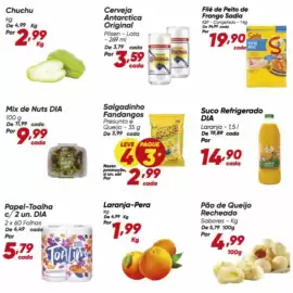 Tabloide Dia Página 4: Dia - suco refrigerado €14,90, De - chuchu €2,99