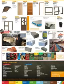 BUCO catalogue Page 8: ALUMINIUM DOOR IN FRAME €5.299,00, PINE BB DOOR €1.299,00