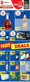Real Canadian Liquorstore flyer Page 2: Johnnie Walker Black Label €49,00, Strongbow Apple Cider €24,00