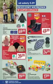 ALDI gazetka Strona 12: UP2FASHION Kalosze damskie/męskie €49,99, UP2FASHION Parasol/Parasolka €24,99