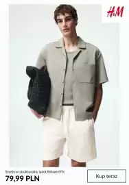 H&M gazetka tydzień 35 Strona 5: Szorty w strukturalny splot Relaxed Fit H & M €79,99
