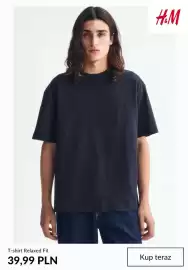 H&M gazetka tydzień 35 Strona 9: T-shirt Relaxed Fit H & M €39,99