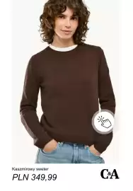 C&A gazetka tydzień 35 Strona 6: Kaszmirowy sweter C & A €349,99