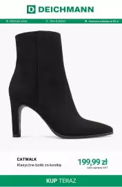 Deichmann gazetka tydzień 35 Strona 7: Klasyczne botki za kostkę Catwalk €199,99