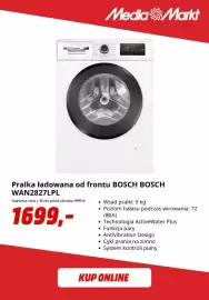 Media Markt gazetka Strona 2: Pralka ładowana od frontu Bosch WAN2827LPL €1.699,00