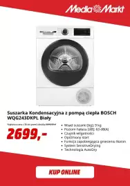 Media Markt gazetka Strona 3: Suszarka kondensacyjna z pompą ciepła Bosch WQG243DKPL €2.699,00