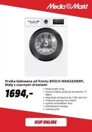 Media Markt gazetka Strona 4: Pralka ładowana od frontu Bosch WAN2425MPL €1.694,00