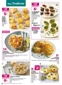 Catalogue Croque Gel page 8: Coquilles Saint-Jacques* au Pineau des Charentes €14,90, 4 Gratins de cabillaud €9,35