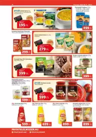 PRIVÁT akciós újság hét 35 Oldal 4: Nescafe cappuccino €899,00, Cba piros mustár €699,00