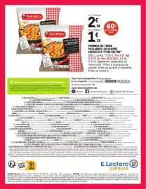 Catalogue E.Leclerc Express page 12: Pom bistro - pommes de terre paysannes au beurre surgelées €2,96