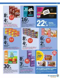 Catalogue E.Leclerc Express page 3: Chocapic - maxi 645g €8,62, Lu - granola €8,58