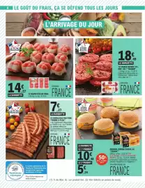 Catalogue E.Leclerc Express page 4: Provenance - 18 chipolatas pur porc €7,27