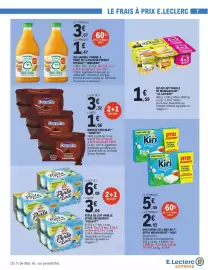 Catalogue E.Leclerc Express page 7: Yoplait - perle de lait vanille offre decouverte €3,04, Kiri - offre decouverte €5,05