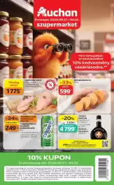 Auchan akciós újság | Szupermarket Oldal 1: Zwack unicum €4.799,00, Édesburgonya €599,00
