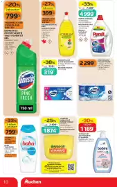 Auchan akciós újság | Szupermarket Oldal 10: Persil mosógél €4.999,00, Auchan kedvenc kézi mosogatószer €399,00