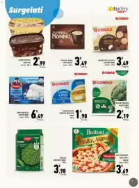 Volantino Conad Tuday Pagina 13: Burger di pesce panatura croccante Conad €1,98, Broccoli Percorso Qualità Conad €2,19
