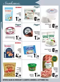Volantino Conad City Pagina 6: Dessert proteico Piacersi €1,29, Mozzarella Piacersi €0,99