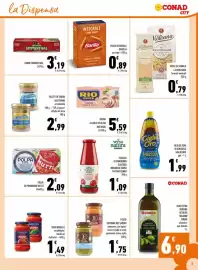Volantino Conad City Pagina 9: Pasta integrale Barilla €0,89, Passata di Pomodoro Classica Biologica Verso Natura Conad €1,09