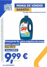 Folheto Casa Cheia Página 1: Detergente líq. para máquina da roupa sabão natural Skip 100 D €9,99