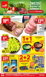 Polomarket gazetka tydzień 35 Strona 1: Baleron €19,99, Winogrona białe €5,99