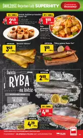 Polomarket gazetka tydzień 35 Strona 23: Nototenia wędzona €3,49, Pikling wędzony Master Fish €1,99