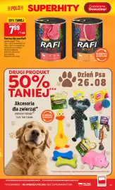 Polomarket gazetka tydzień 35 Strona 51: Karma dla psa Rafi z wołowiną €7,99, Karma dla psa Rafi z kaczką €7,99
