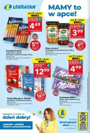 Lewiatan gazetka tydzień 35 Strona 2: Dżem truskawkowy Łowicz €3,99, Ptasie Mleczko waniliowe E.Wedel €12,99