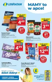 Lewiatan gazetka tydzień 35 Strona 1: Ptasie Mleczko waniliowe €12,99, Parówki drobiowe z piersi kurczaka Krakus €4,49