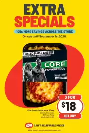 IGA catalogue week 35 Page 1: Core Powerfoods Meal €18,00