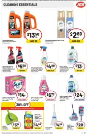 IGA catalogue week 35 Page 33: McLintocks Vanilla Fresh Fridge Wipe & Deodoriser €4,80, Surf Laundry Liquid Tropical €6,75