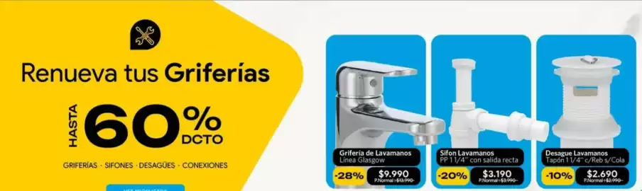 Catálogo Stretto Página 3: Sifon lavamanos €3.190,00, Griferia de lavamanos linea glasgow €9.990,00