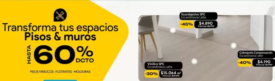 Catálogo Stretto Página 4: Cubrejunta compensación escadinavia latte €4.190,00