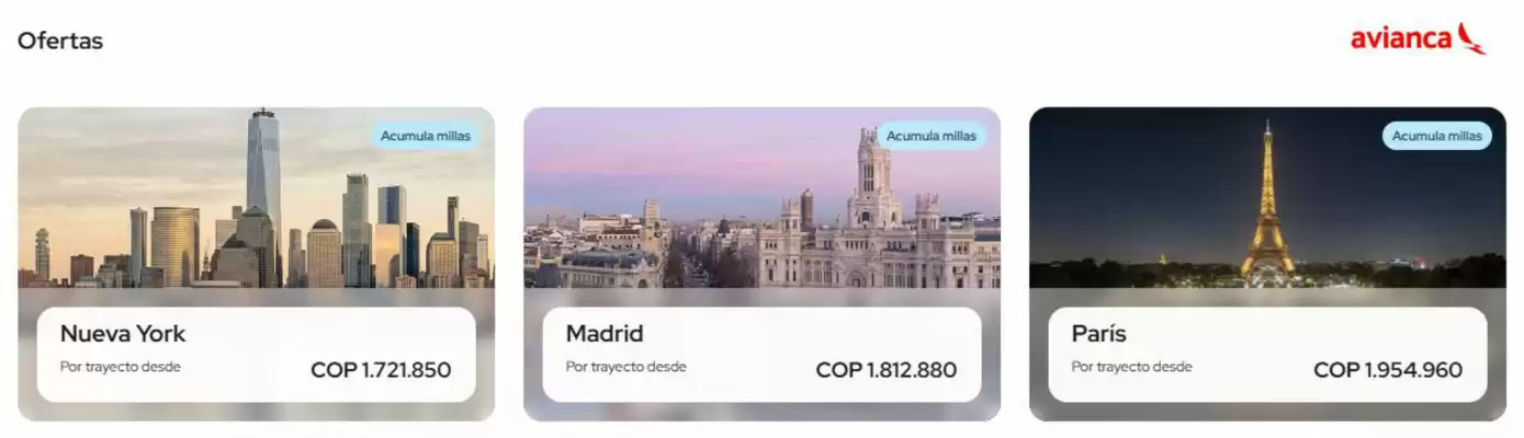 Avianca (válido hasta 2-09)