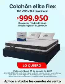 Catálogo Olímpica semana 34 Página 4: Elite - colchón elite flex 140x190x24+almohada €999.950,00