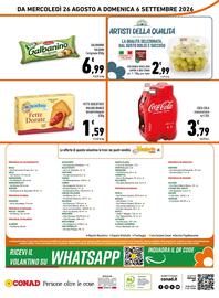 Volantino Conad Margherita Pagina 16: Fette Dorate Mulino Bianco €1,59, Galbanino l'originale €6,99