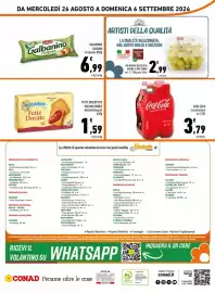 Volantino Conad Margherita Pagina 16: Fette Dorate Mulino Bianco €1,59, Galbanino l'originale €6,99