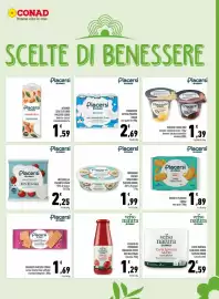 Volantino Conad Margherita Pagina 9: Piacersi Bianco €2,69, Mozzarella Piacersi Conad €2,25