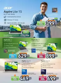 Volantino Unieuro Pagina 2: Aspire Go 16 €899,90, Aspire Go 15 €629,90