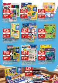 Auchan gazetka Strona 7: Kredki ołówkowe €9,99, Flamastry Bambino lub Astra €6,99